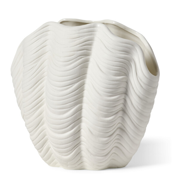 Shell - Vas, L22,5 B15 H20 cm - Vit