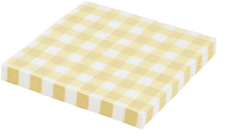 Ruth - Servett, 33x33 cm, 20-pack - Gul