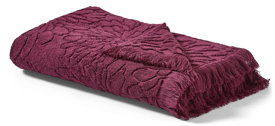 Agnes - Badhandduk, 70x140 cm - Röd