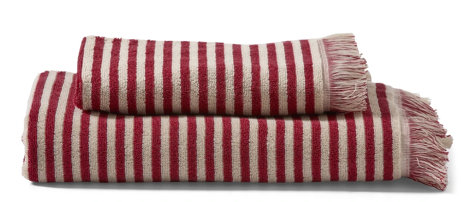 Tofta - Handduk, 50x70 cm - Röd