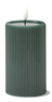 Stråla - LED-ljus, H 13 Ø 7,5 cm, timer - Grön