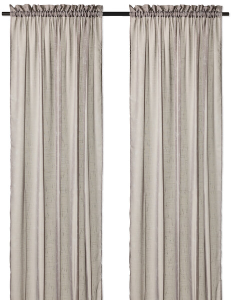 Cecilia - Gardin, 135x250 cm, 2-pack - Brun