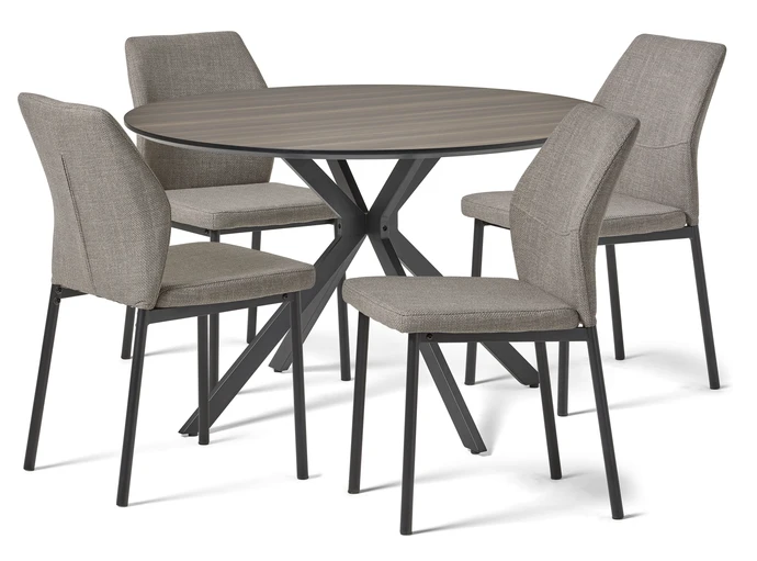 Leona, Matgrupp med 4 stolar Delta