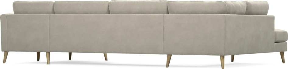 Bridge - 3-sits soffa med divan vänster och schäslong höger - Brun