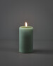 Stråla - LED-ljus, H 13 Ø 7,5 cm, timer - Grön