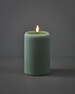 Stråla - LED-ljus, H 15 Ø 10 cm, timer - Grön