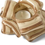 Polkagris - Ljuslykta, B 12 H 6 cm - Beige