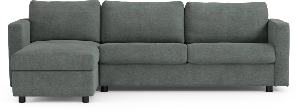 Lindö - Bäddsoffa 2,5-sits med schäslong, vändbar - Grå