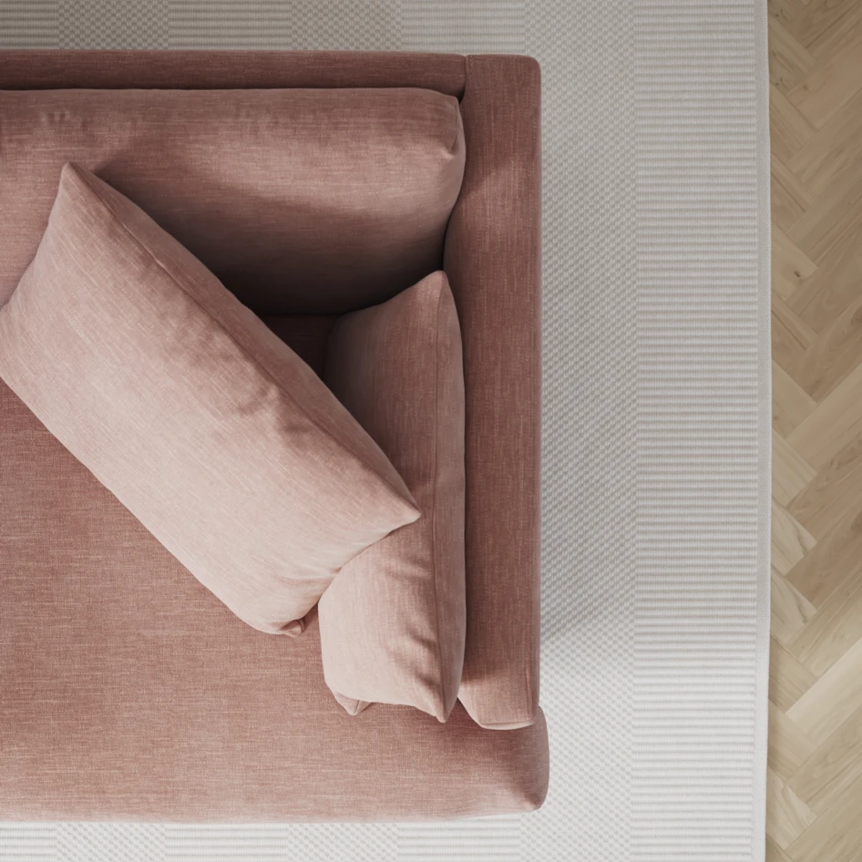 Harper - 3-sits soffa - Rosa
