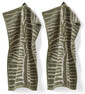Zanzibar - Gästhandduk 2-pack, 30x50 cm - Grön