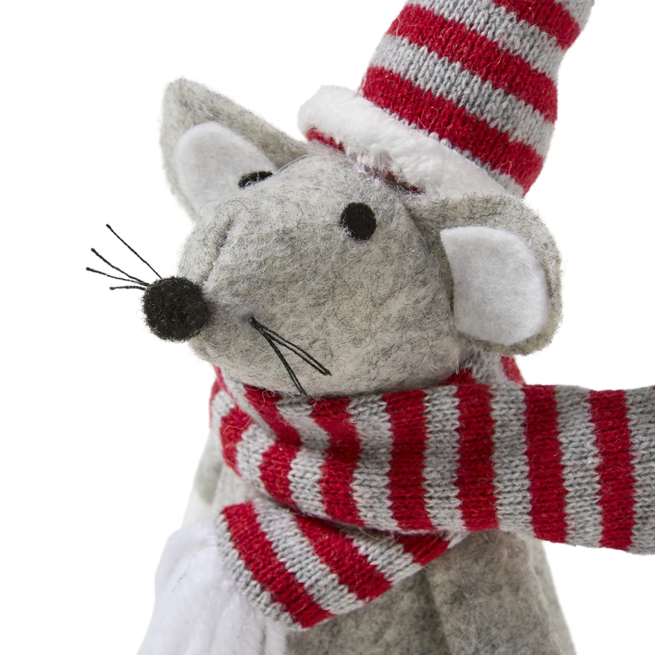 Tommy - Tomte, 8x5x15 cm - Grå