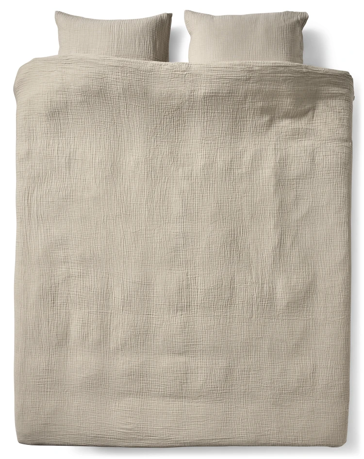 Adelia - Påslakanset i muslin, 3 delar - Beige
