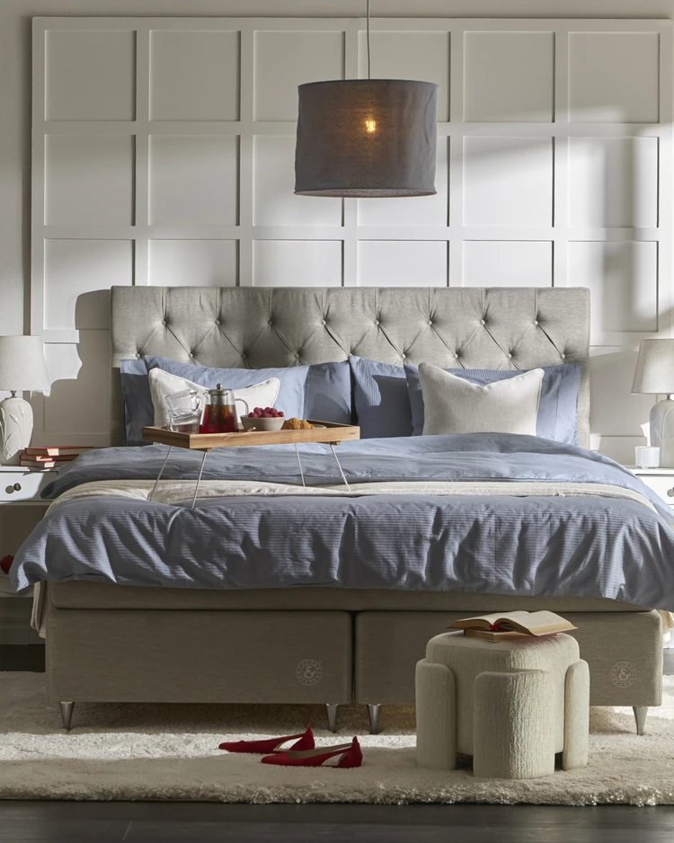 Särö - Kontinentalsäng, dubbelsäng med bäddmadrass Särö - inspiration