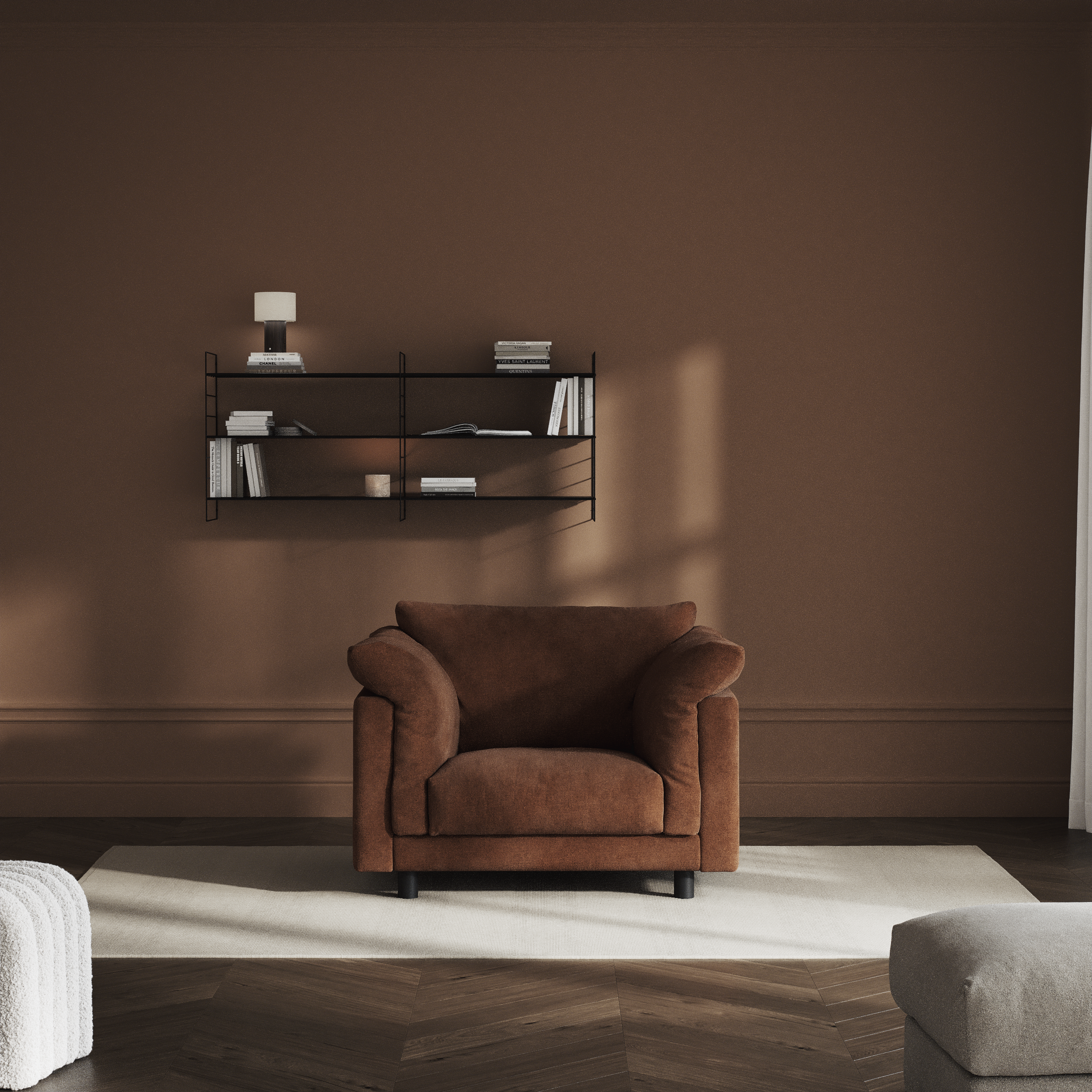 Cherrie, Fåtölj, fast klädsel