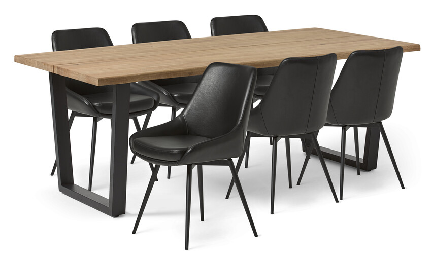 Eastwood live - Matgrupp med 6 stolar Loui - Beige