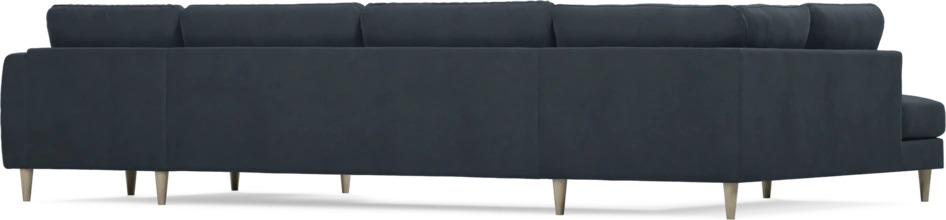 Bridge - 3-sits soffa med divan vänster och schäslong höger - Blå