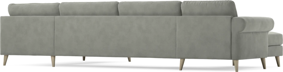 Bridge - 3-sits soffa med schäslong vänster och divan höger - Grå
