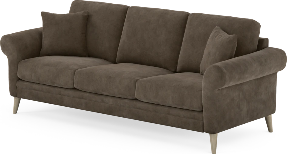 Eden - 3-sits soffa - Brun