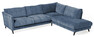 Weekend - 2,5-sits soffa med divan höger - Blå