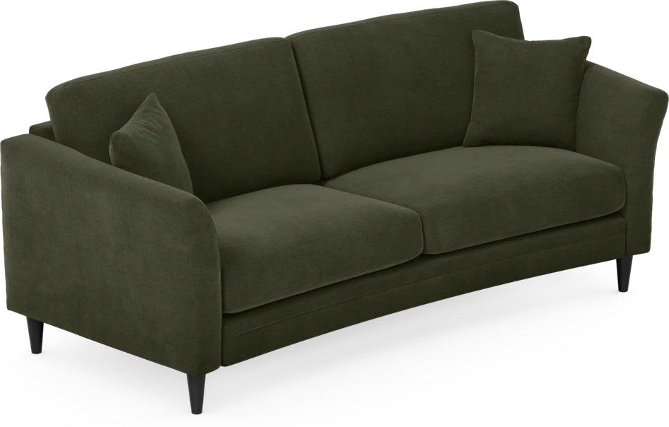 Eden - 2,5-sits soffa svängd - Grön