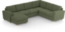 Friday - Hörnsoffa, 3+2-sits med schäslong vänster - Grön