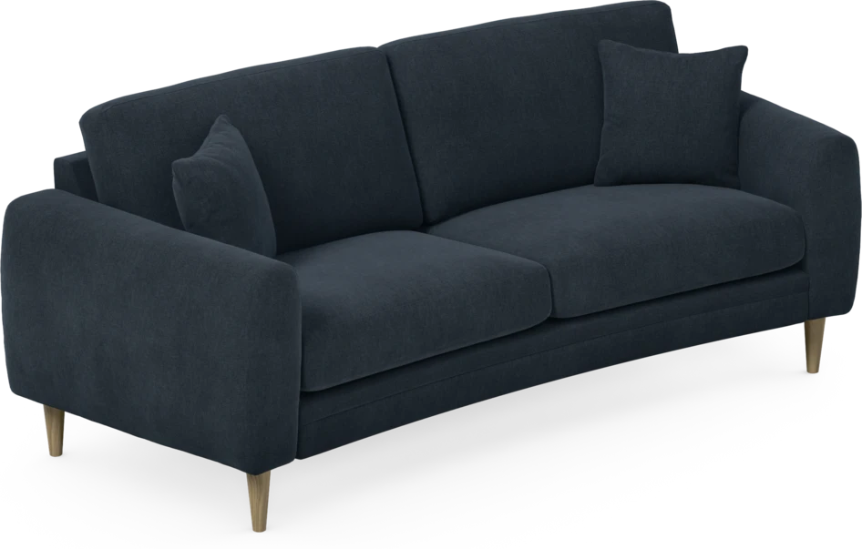 Eden - 2,5-sits soffa svängd - Blå