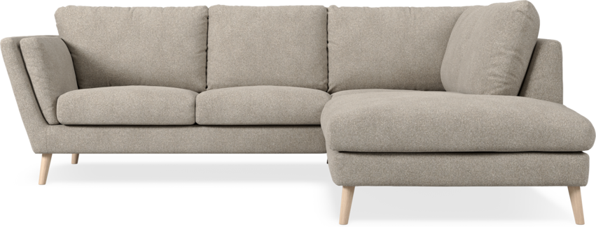 Madison Lux - 2-sits soffa med divan höger - Vit