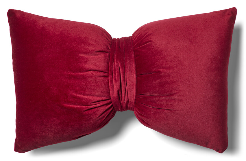 Gabrielle Bow - Prydnadskudde, B30 L50 cm - Röd