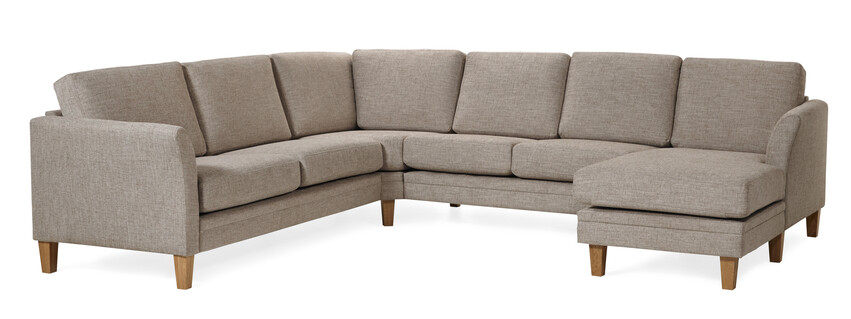 Eden - Hörnsoffa med schäslong höger - Beige