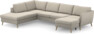 County - 3-sits soffa med divan vänster och schäslong höger - Beige