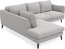 Madison - 2-sits soffa med divan vänster - Grå