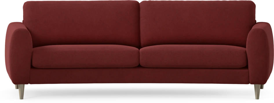 Bridge - 3-sits soffa svängd - Röd