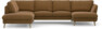 Madison Lux - 2-sits soffa med divan vänster och schäslong höger - Brun
