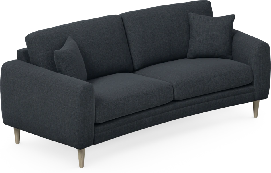 Eden - 2,5-sits soffa svängd - Blå