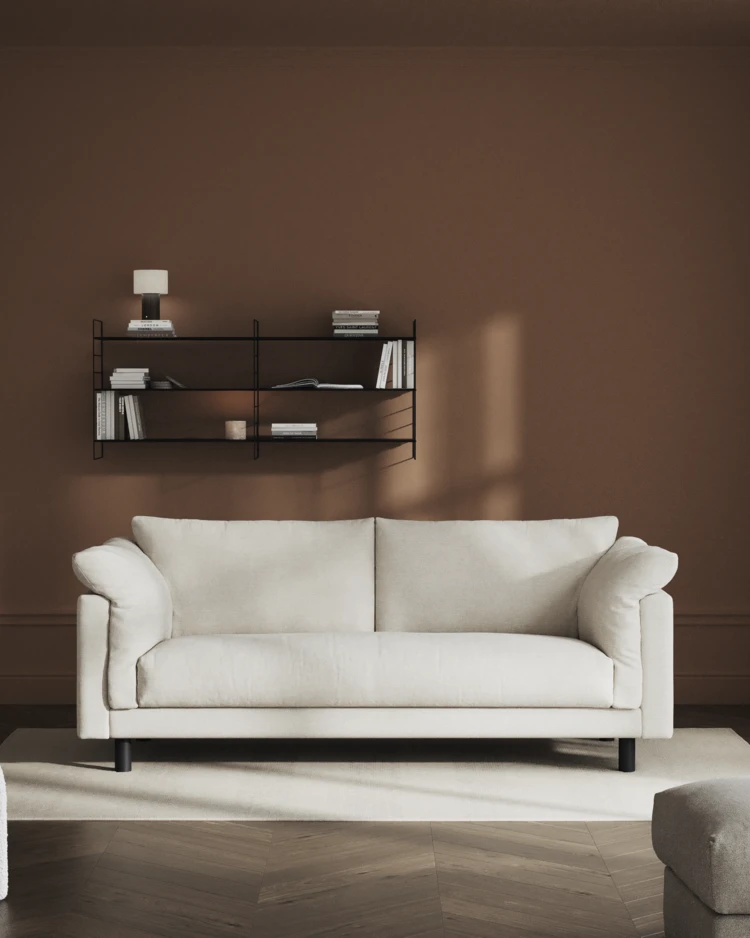 Cherrie - 2,5-sits soffa, hel dyna, fast klädsel - inspiration