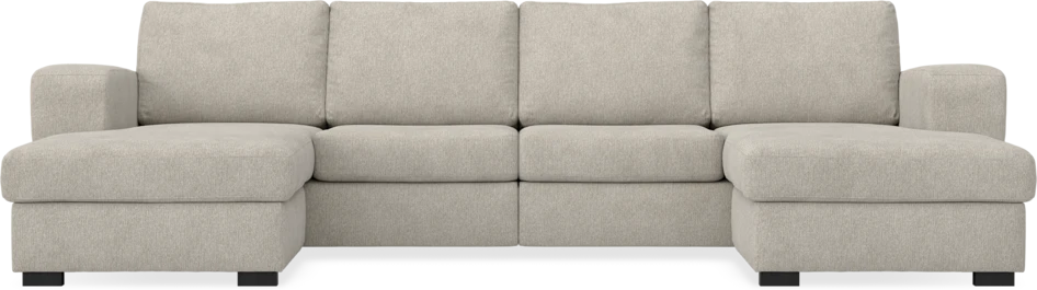 Friday - 2-sits soffa med två schäslonger - Beige