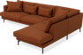 Harper - 3-sits soffa med divan höger - Orange