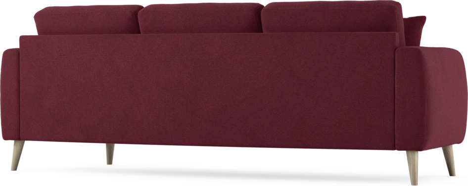 Eden - 3-sits soffa svängd - Röd