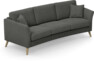 Eden - 3-sits soffa svängd - Grå