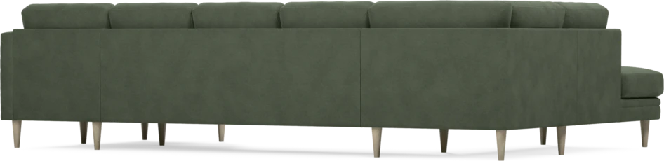 Eden - 3-sits soffa med divan vänster och schäslong höger - Grön