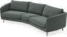 Madison - 3-sits soffa svängd, 90 cm - Grå