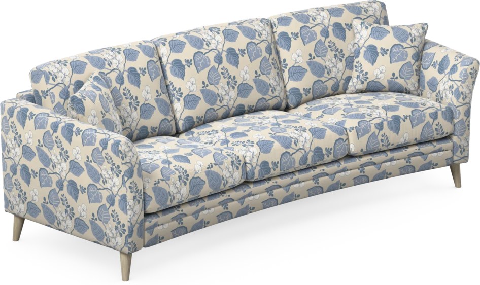 Eden - 3-sits soffa svängd - Flerfärgad