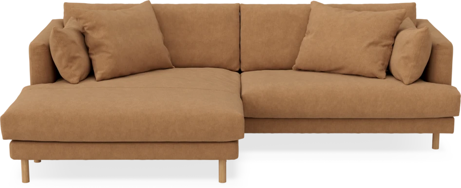 Harper - 4-sits med schäslong XL vänster - Gul
