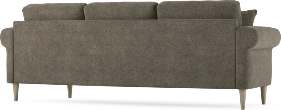 Eden - 3-sits soffa svängd - Brun