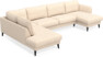 Bridge - 3-sits soffa med divan vänster och schäslong höger - Beige