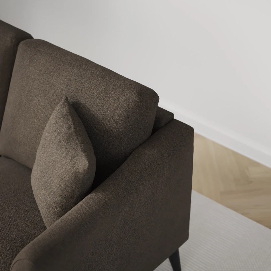 Eden - 3-sits soffa - Brun
