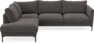 Impression Delux - 3-sits soffa med divan vänster - Grå
