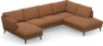 Madison Lux - 2-sits soffa med schäslong vänster och divan höger - Orange