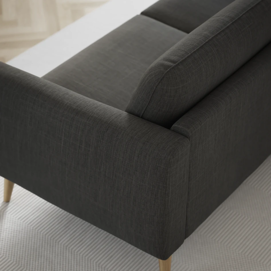 Bridge - 3-sits soffa med divan vänster och schäslong höger - Grå
