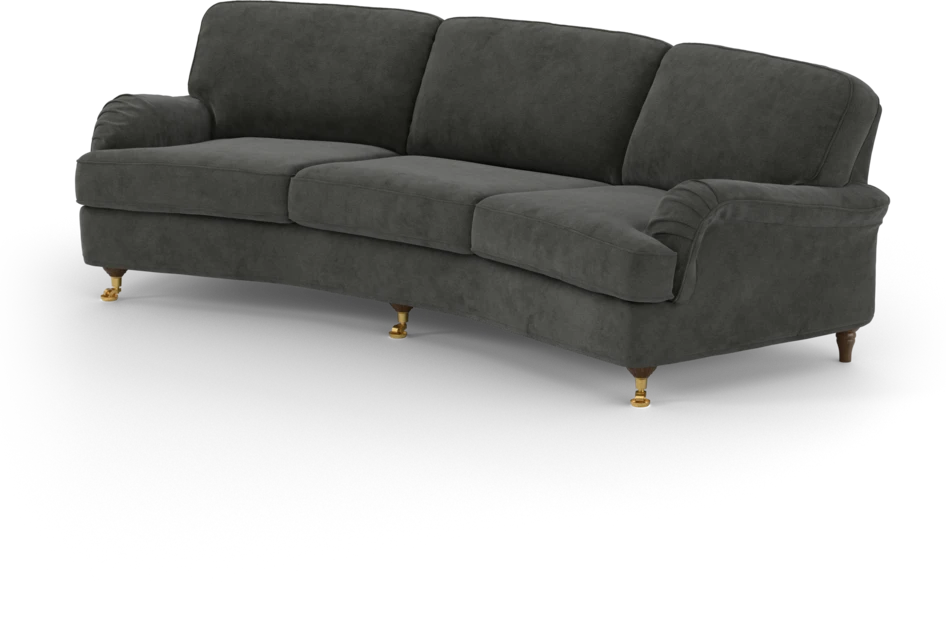 Oxford - 3-sits soffa svängd - Grå